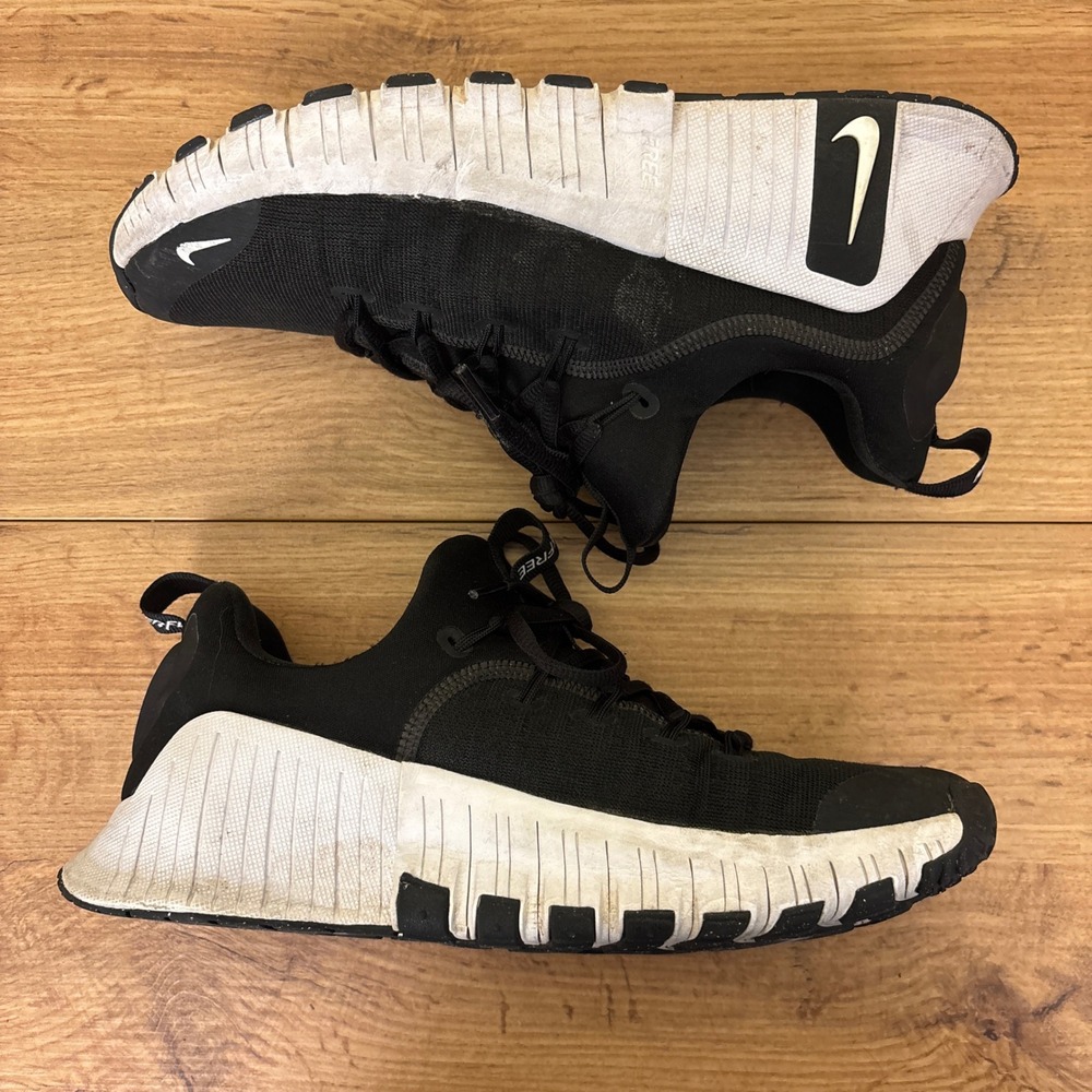 NIKE Free Metcon 6 Shoes Black/White Women Size 8 Running Athletic Gym Comfort - Picture 10 of 14